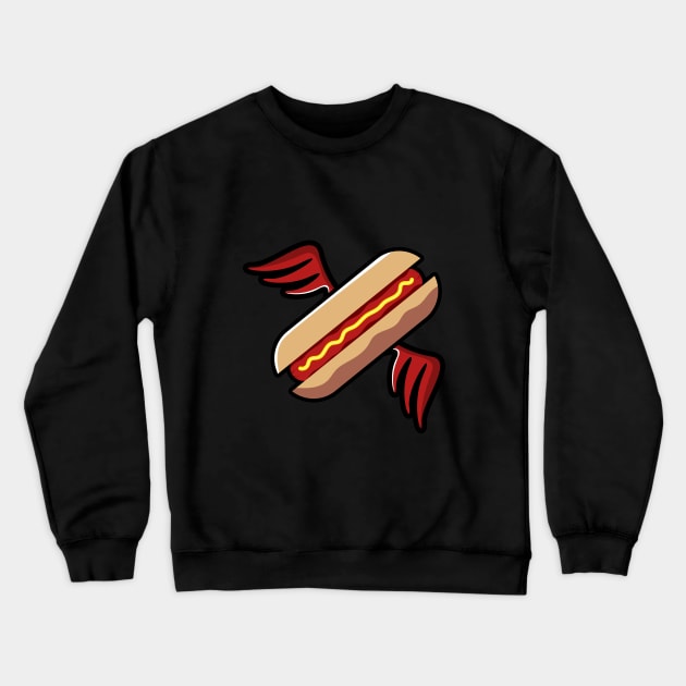 winged hotdogs Crewneck Sweatshirt by dagimal